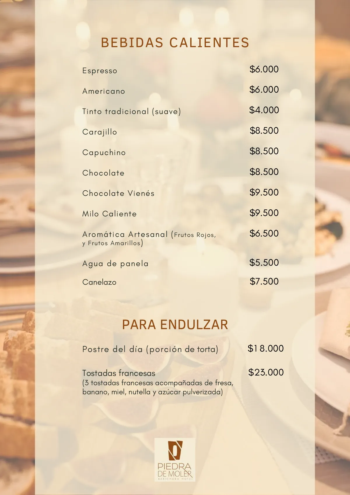 Menú del restaurante, página 10 de 13
