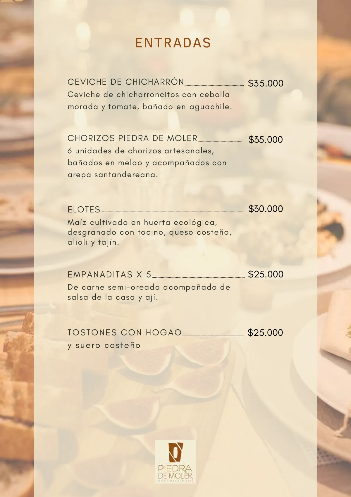 Menú del restaurante, página 3 de 13