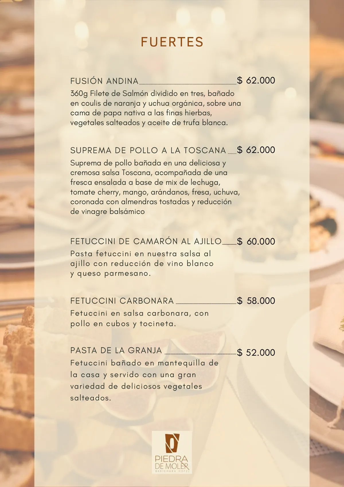 Menú del restaurante, página 7 de 13